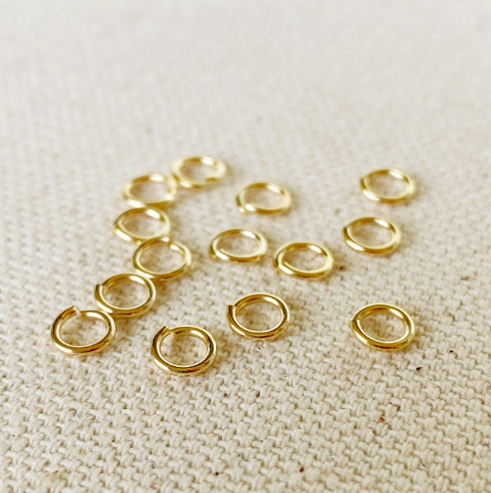 GoldFi - 5 grams bag of 18k Gold Filled Jump Ring Size 3mm, 4mm, 5mm,
