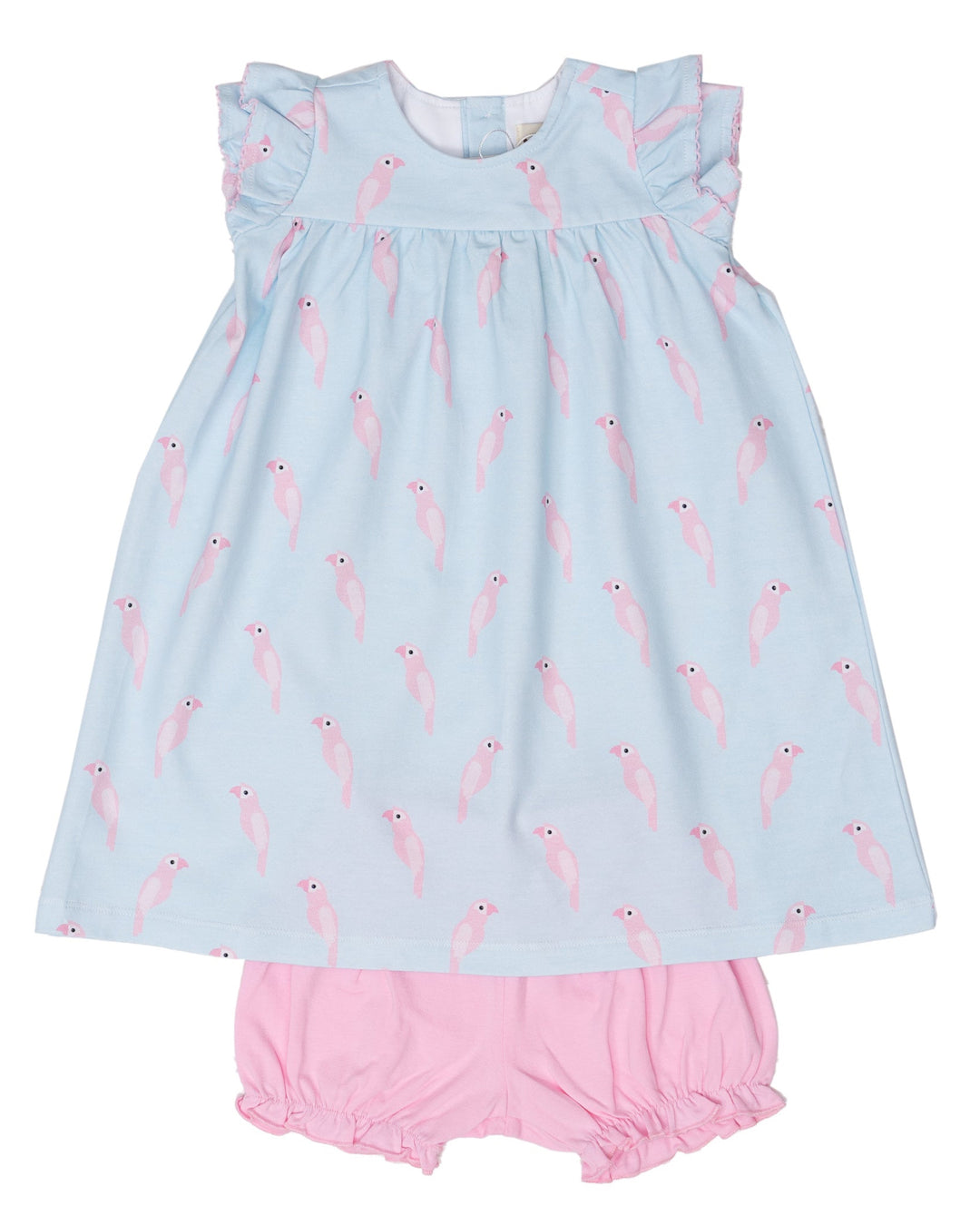 Blue & Pink Parrot Bloomer Set