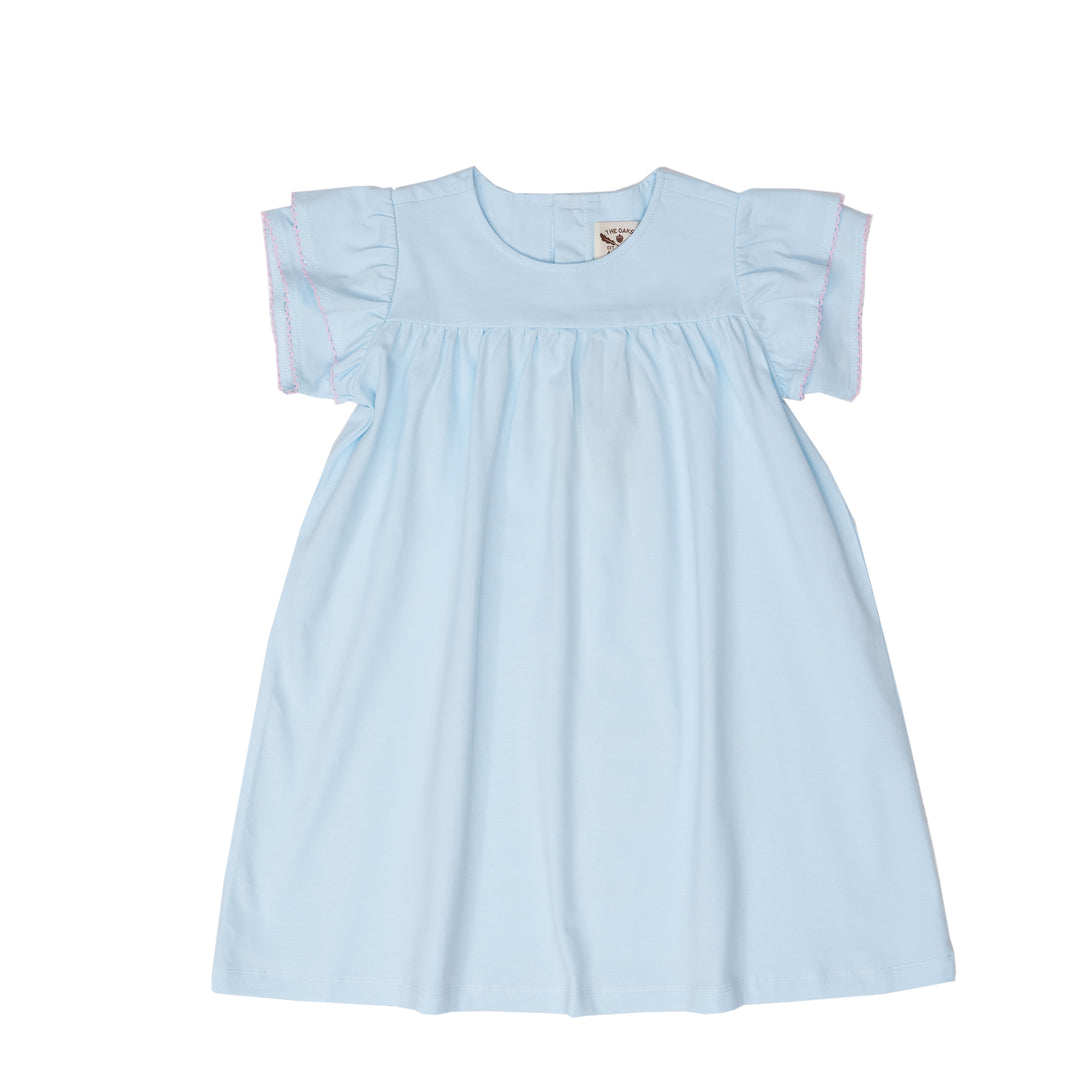 Blue Pima Moonstitch Dress