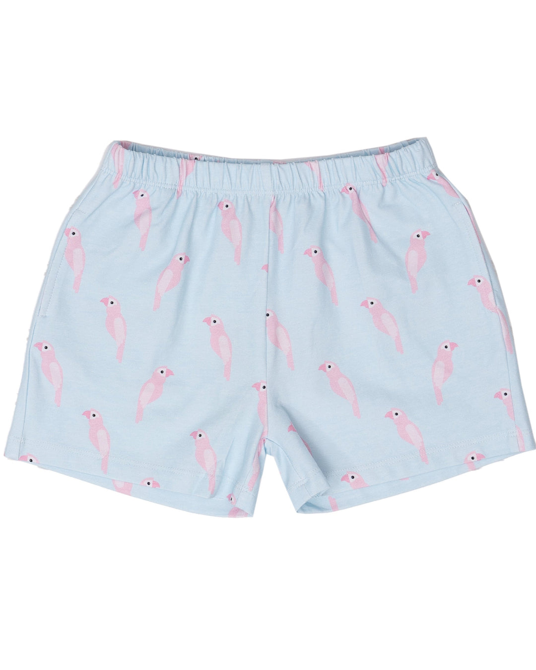 Blue & Pink Parrot Shorts