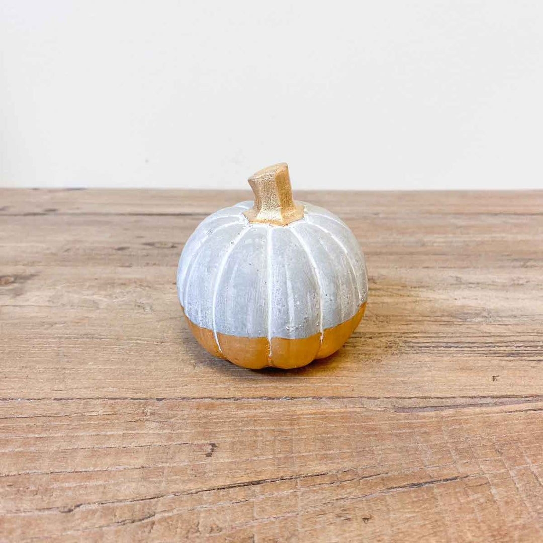 Stockholm Pumpkin Gray/Gold 3"