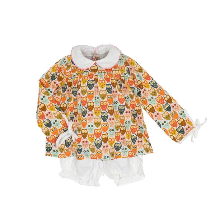 Mary Charlotte Mod Owl Bloomer Set