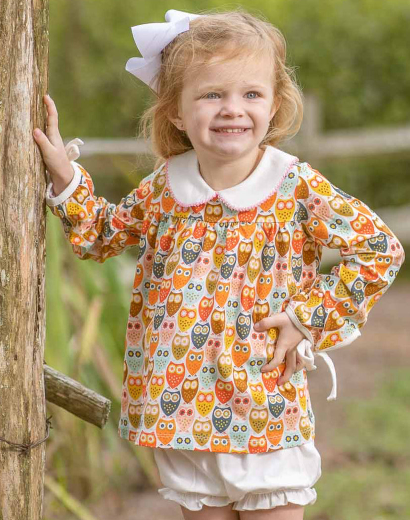 Mary Charlotte Mod Owl Bloomer Set