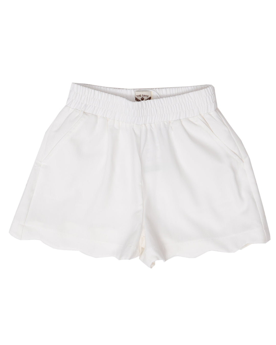 Laura White Twill Shorts