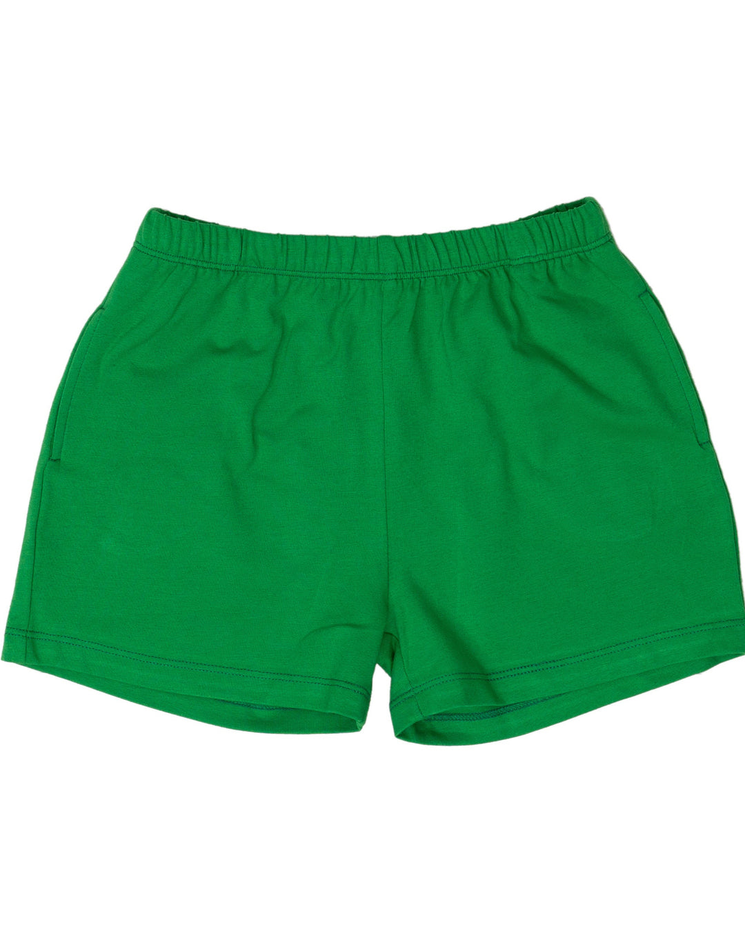 Boys Green Knit Shorts