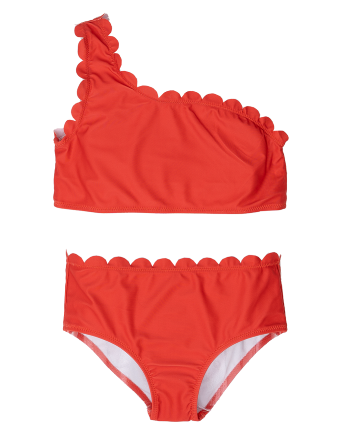 Bahama Red Scallop Two-Piece Swimsuit