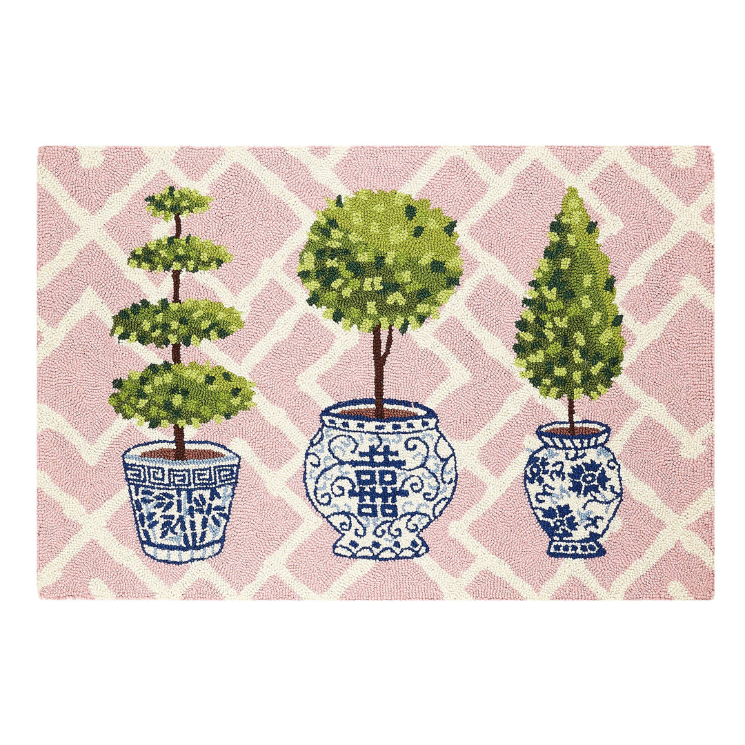 Peking Handicraft - Topiary Collection Hook Rug