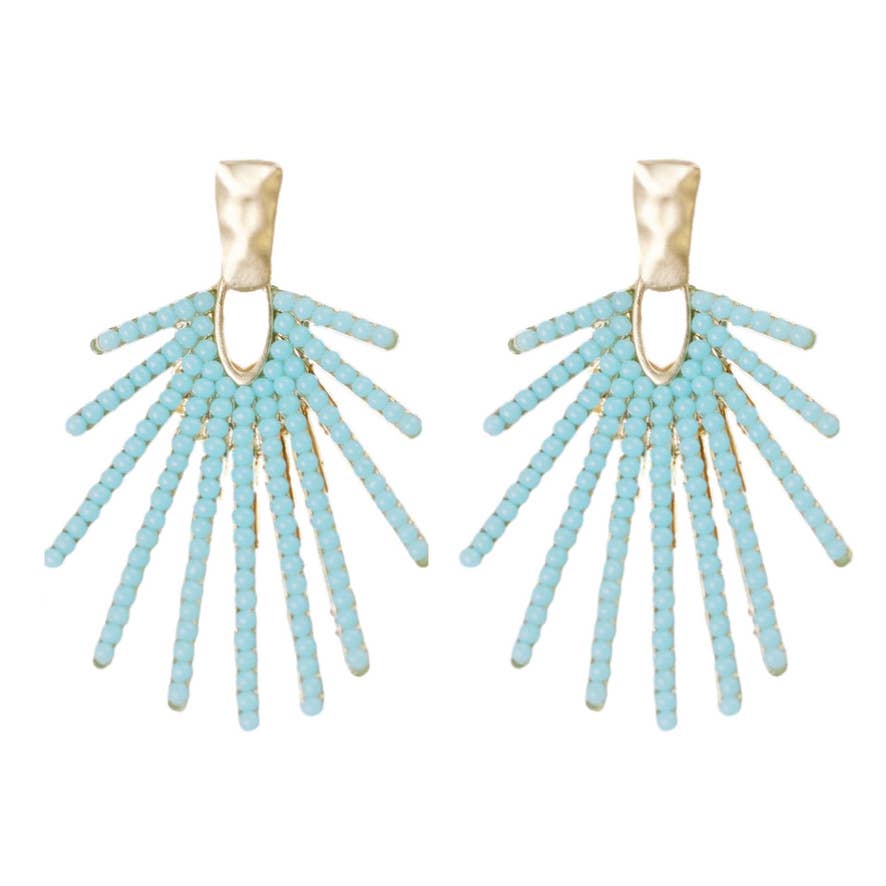 St Armands Designs of Sarasota - Light Turquoise Sunburst Drops