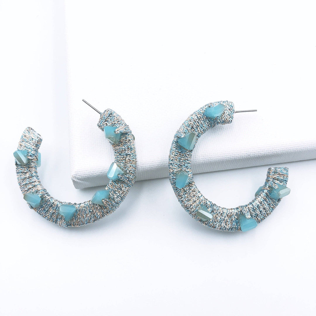 Treasure Jewels Inc. - Ari Hoop Blue