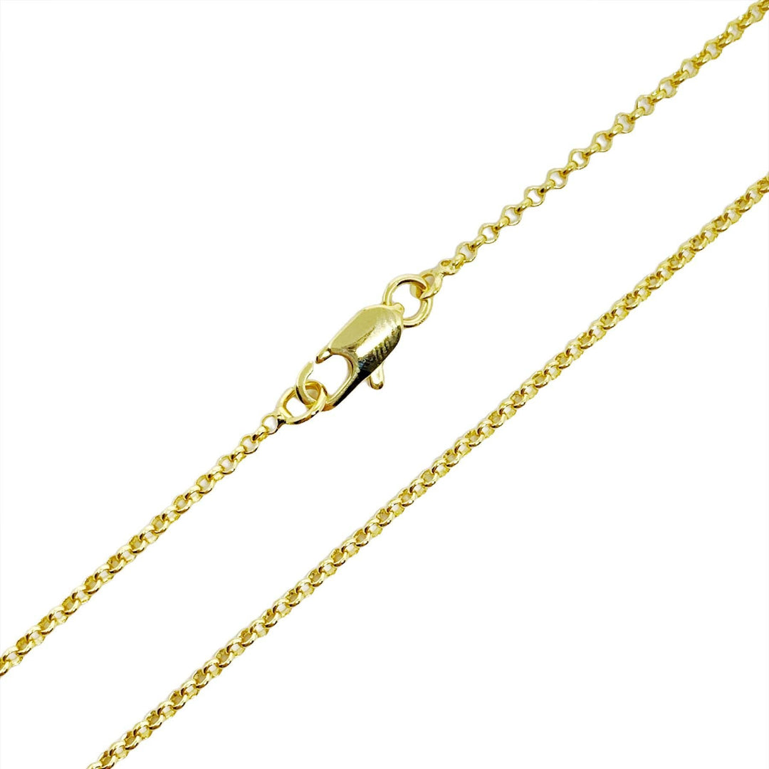 GoldFi - 18k Gold Filled 1.5mm Rolo Chain Available in 16", 18", 20",