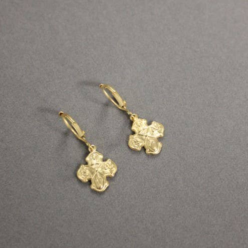 Weisinger Designs - ER44 4Way Cross Religious Scapular Earring