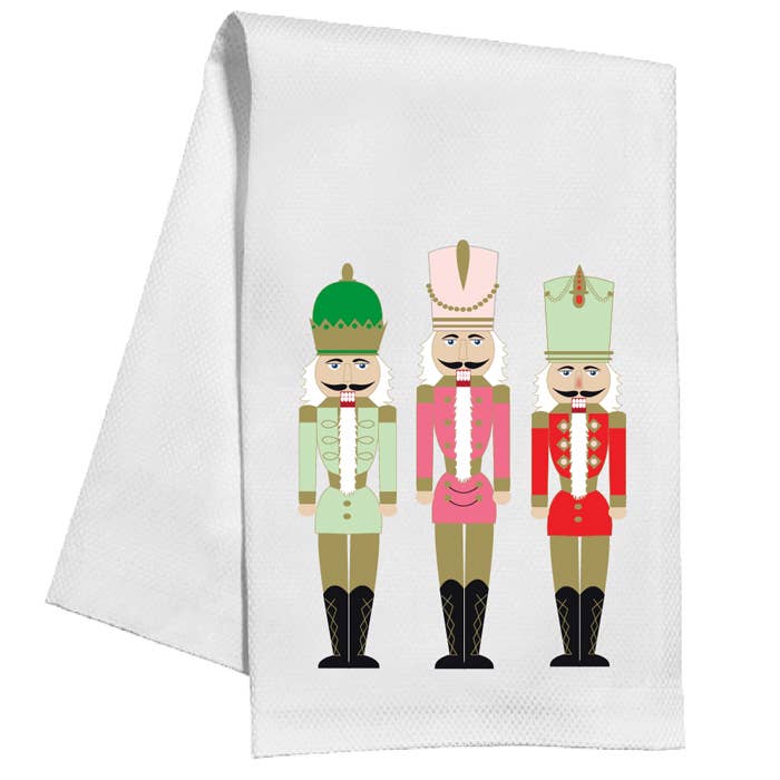 Emily McCarthy Nutcrackers Kitchen Towel