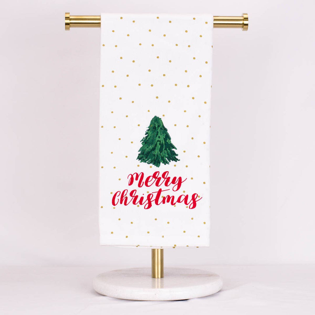 Royal Fir Christmas Hand Towel White/Red/Dark Green 20x28