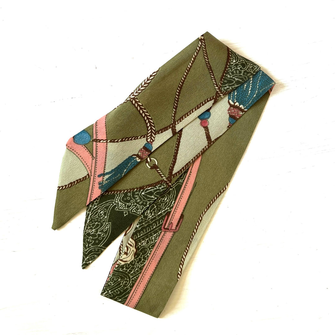 Be Clear Handbags - olive w/a twist wrap