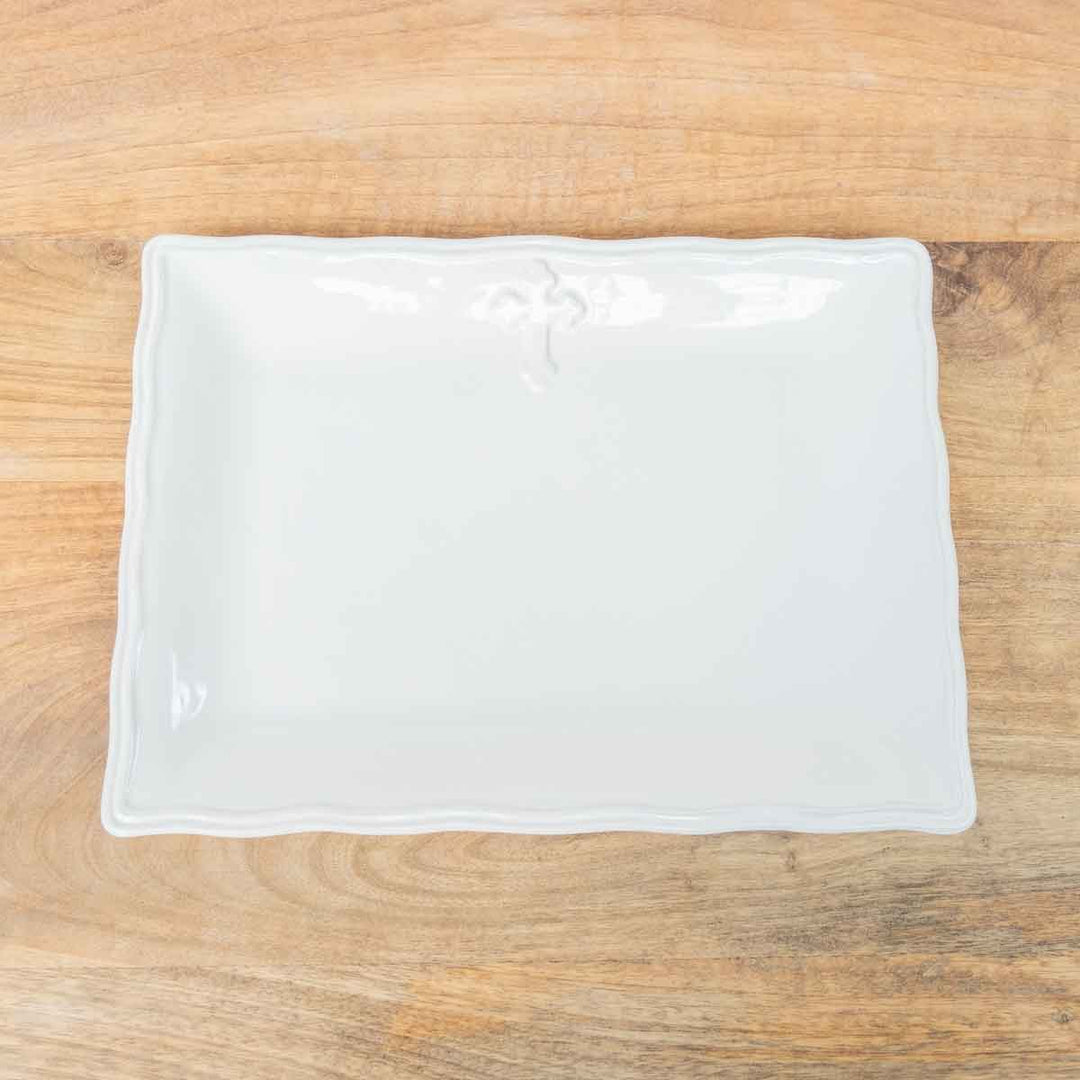The Royal Standard - Cross Platter Antique White 11.5x8.5