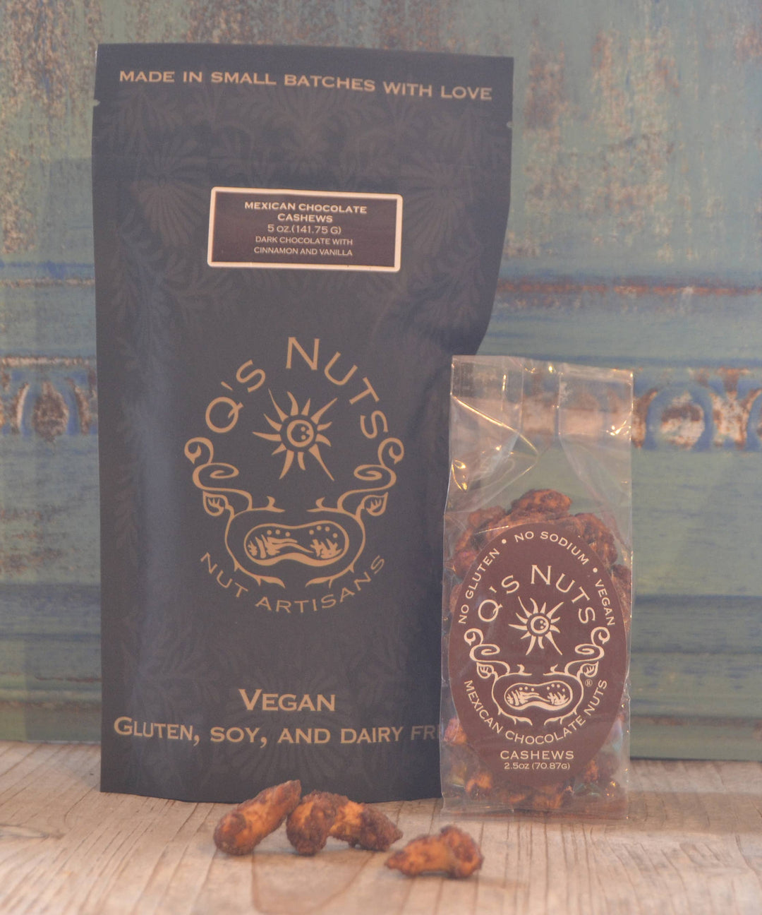 Q's Nuts, LLC - 2.5 oz Mexican Chocolate Cashew