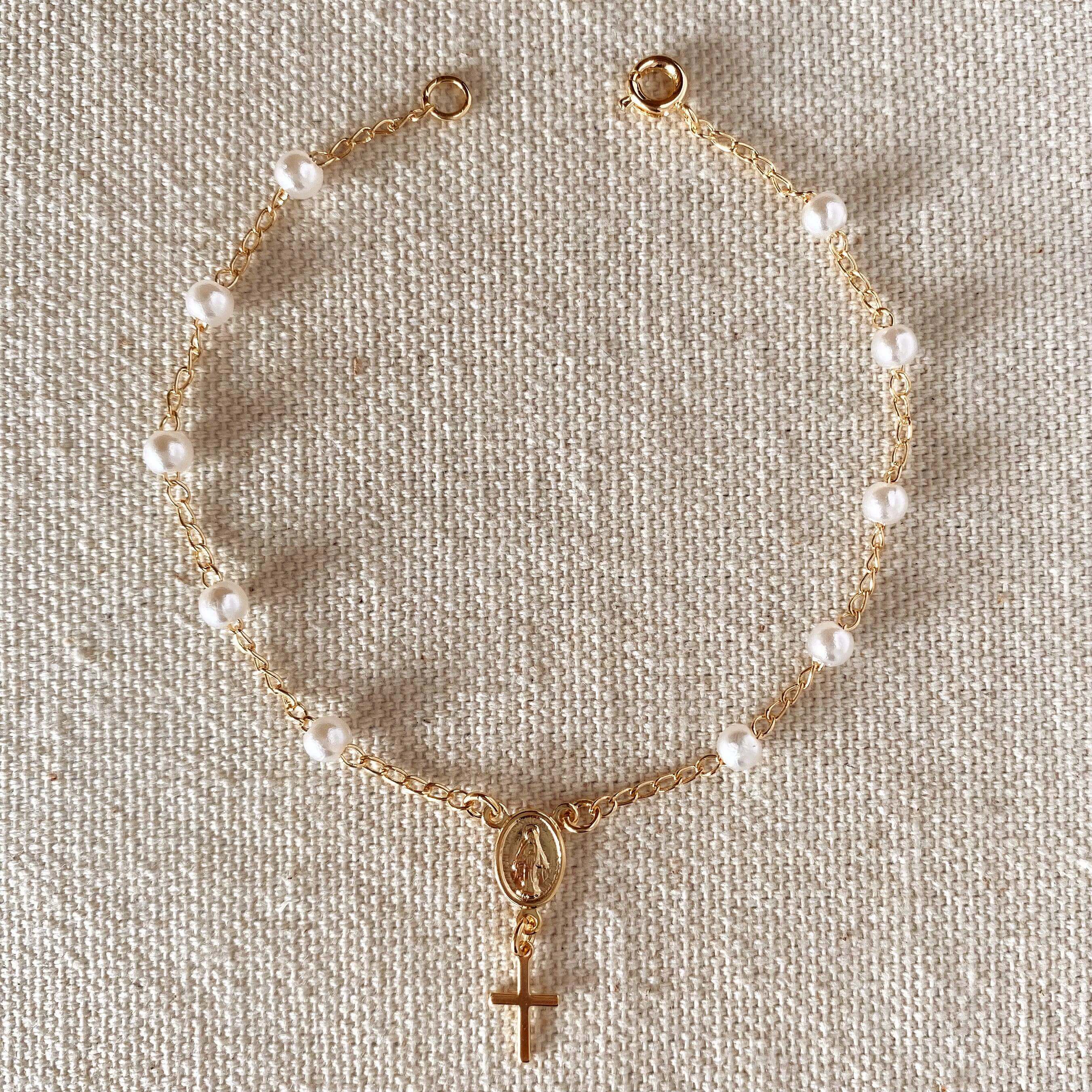 Gold hot sale filled rosary