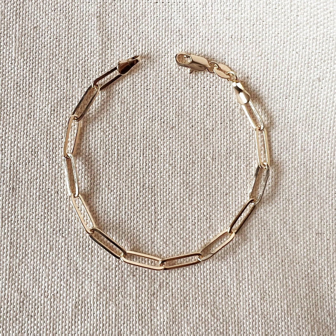 GoldFi - 18k Gold Filled Classic Paperclip Bracelet