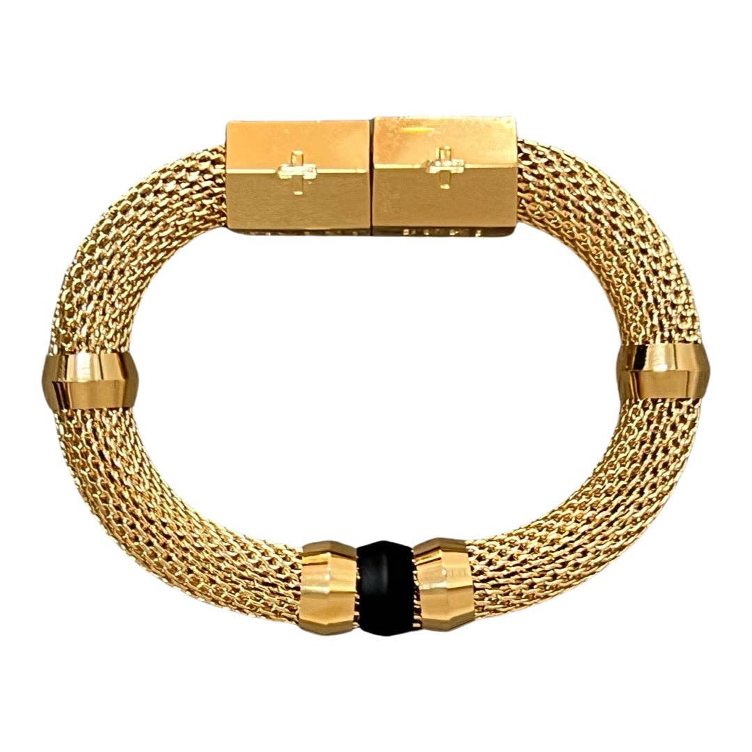 Holst and Lee - Mesh Candy Bracelet Black