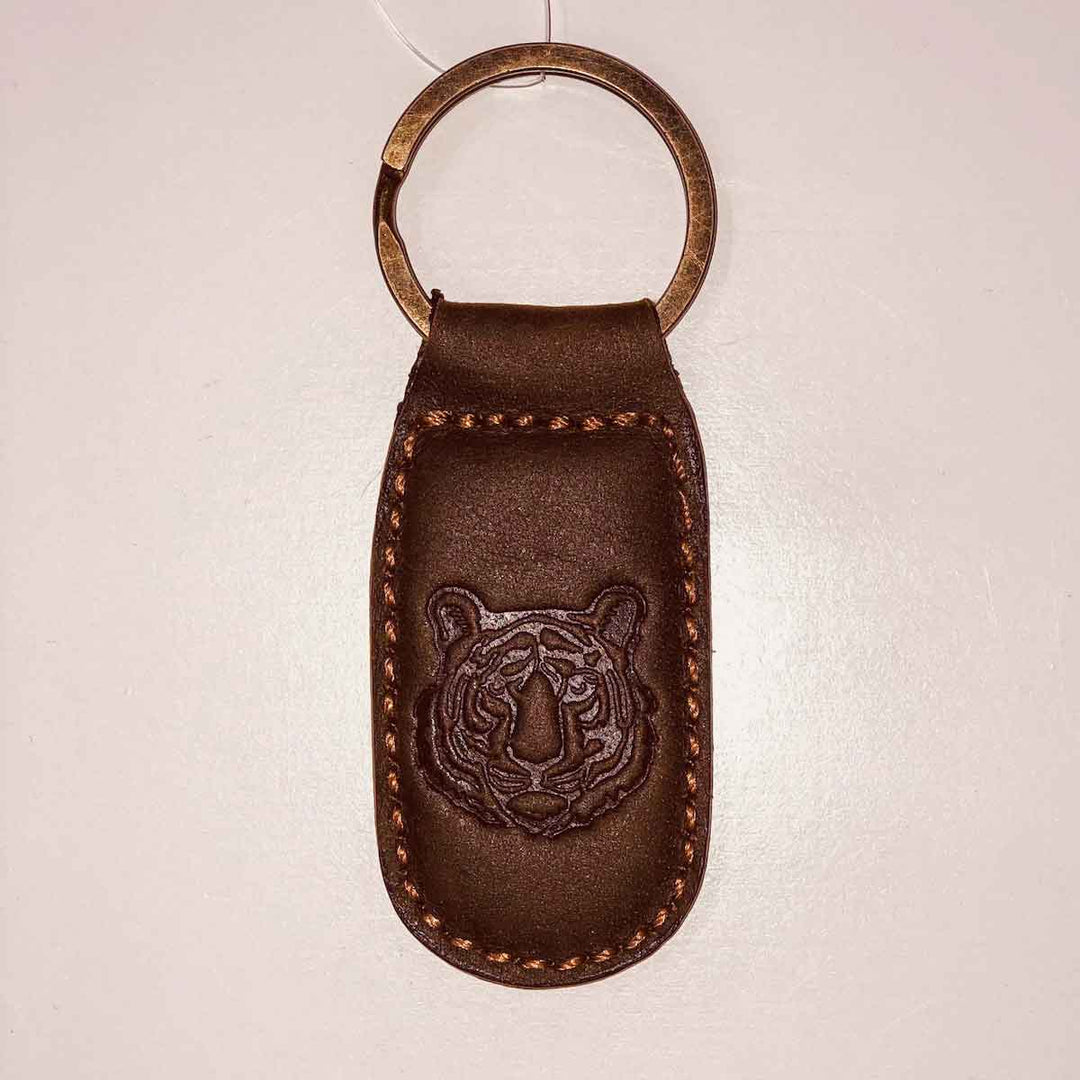 Leather Embossed Keychain-Tiger by The Royal Standard