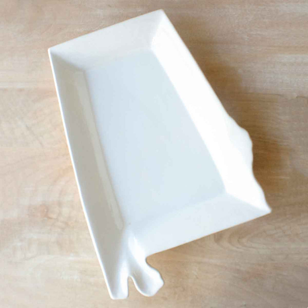 The Royal Standard - Alabama Shaped Platter White 16"