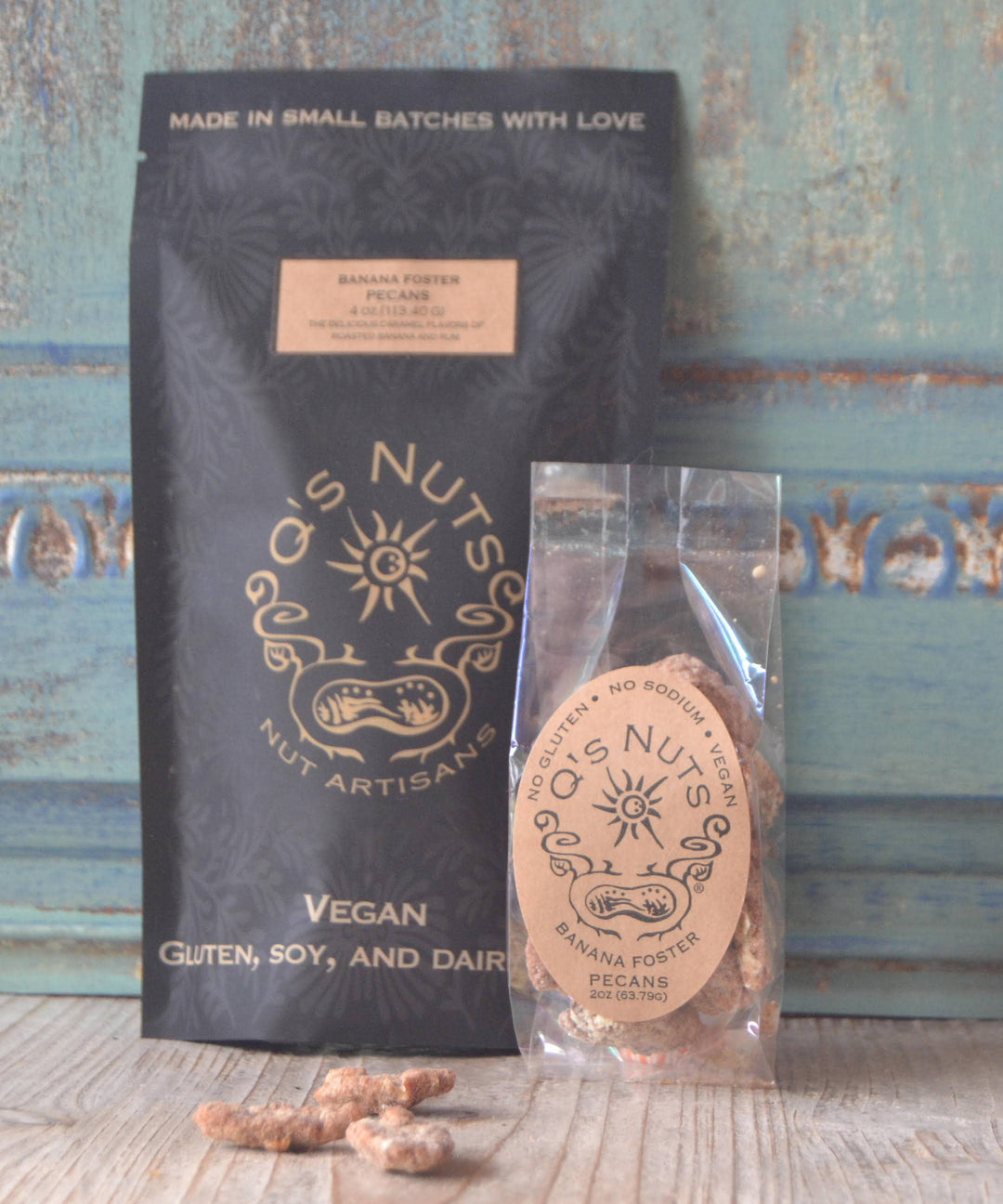 Q's Nuts, LLC - 2 oz Banana Foster Pecan