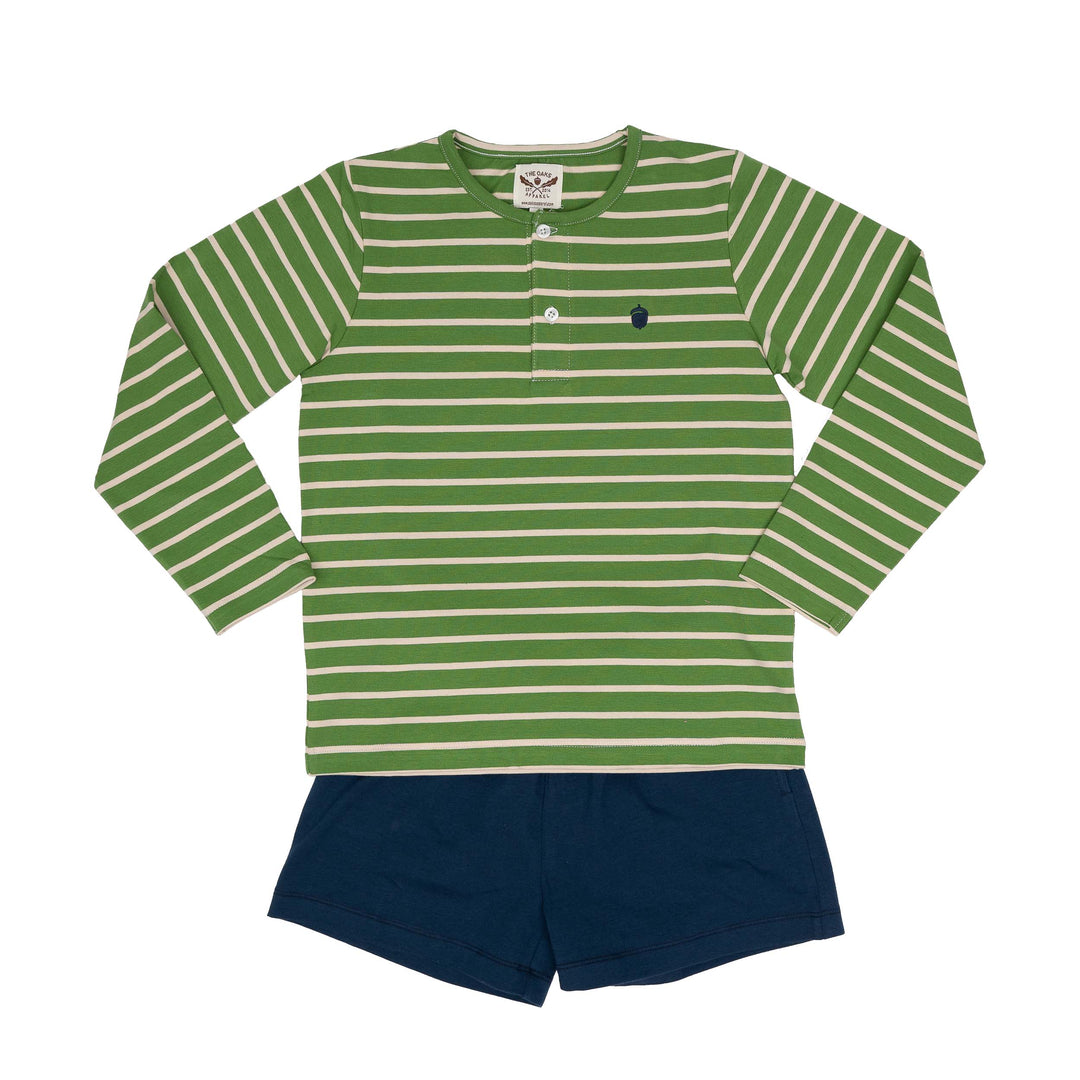 Knit Pocket Navy Boy Shorts