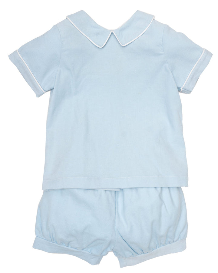 Brett Blue Cord Short Set