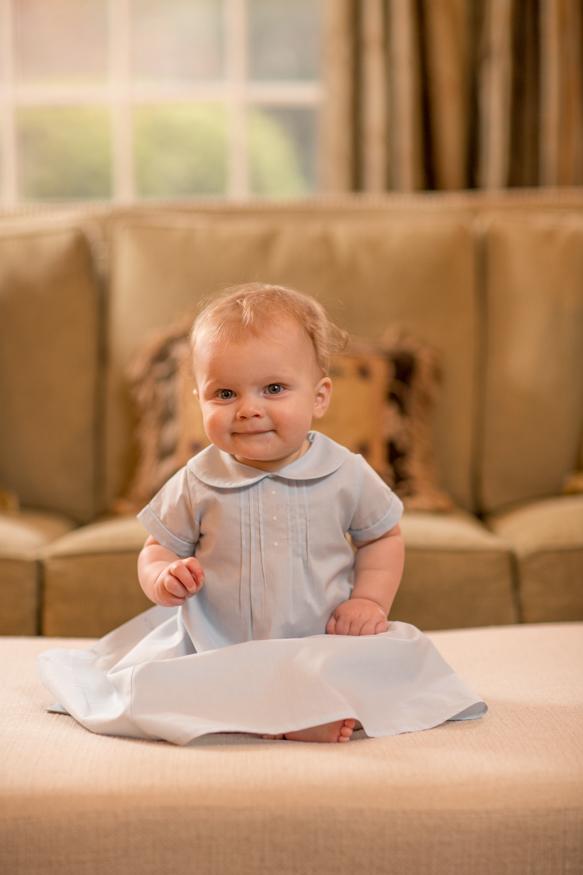 Baby boy layette gown