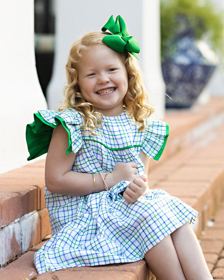 Kathryn Kelly Navy Plaid Dress