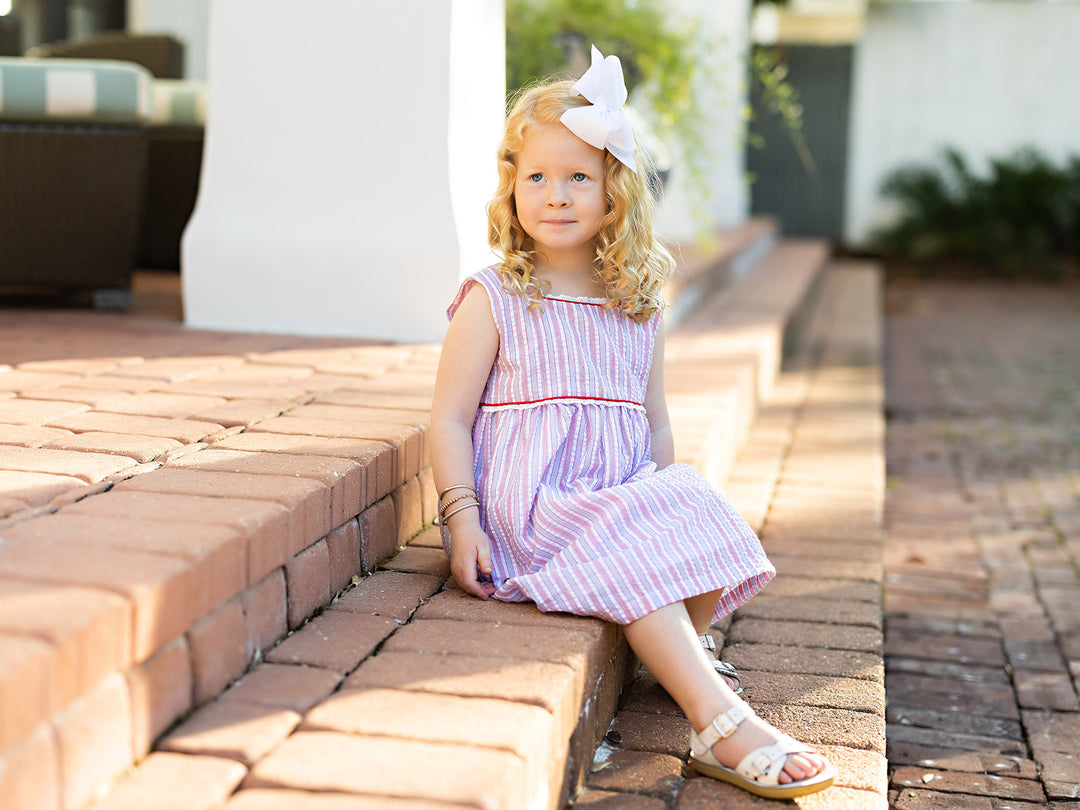 Darby RWB Striped Dress