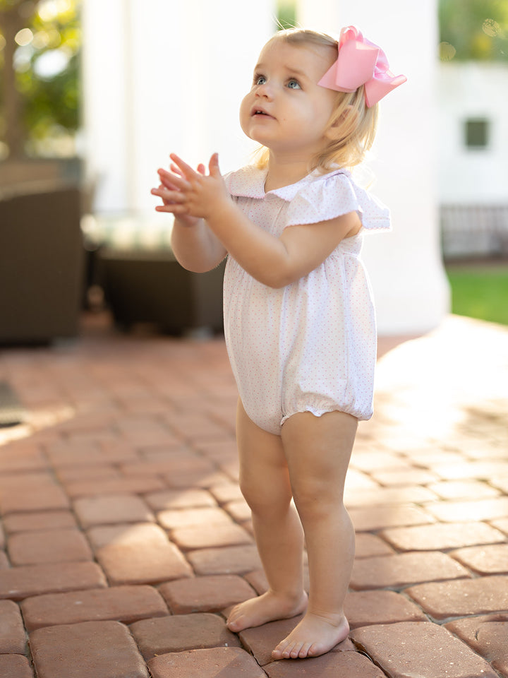 Girls Pink Bitty Dot Bubble