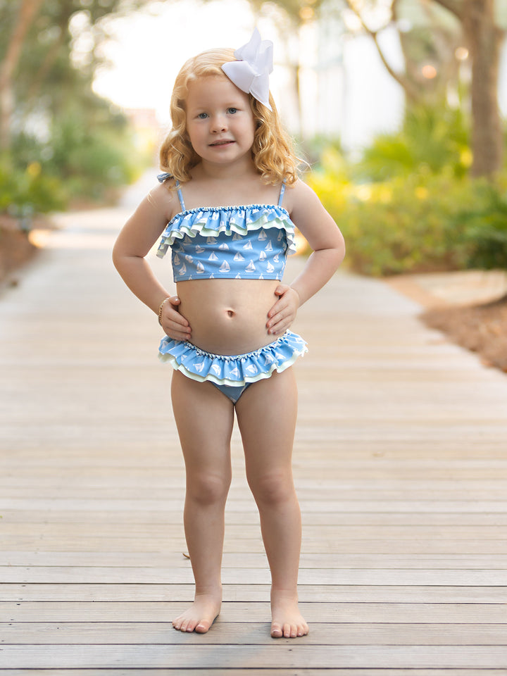 Sea Grove Blue Sails Two-Piece Swimsuit