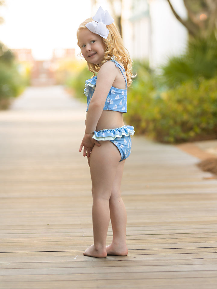 Sea Grove Blue Sails Two-Piece Swimsuit