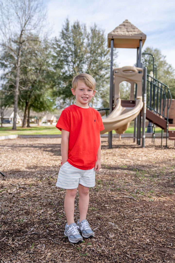 Oaks At Play Lt Blue Stripe Boy Shorts
