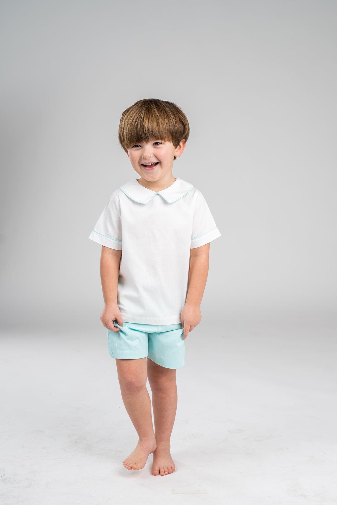 Silas Aqua Short Set