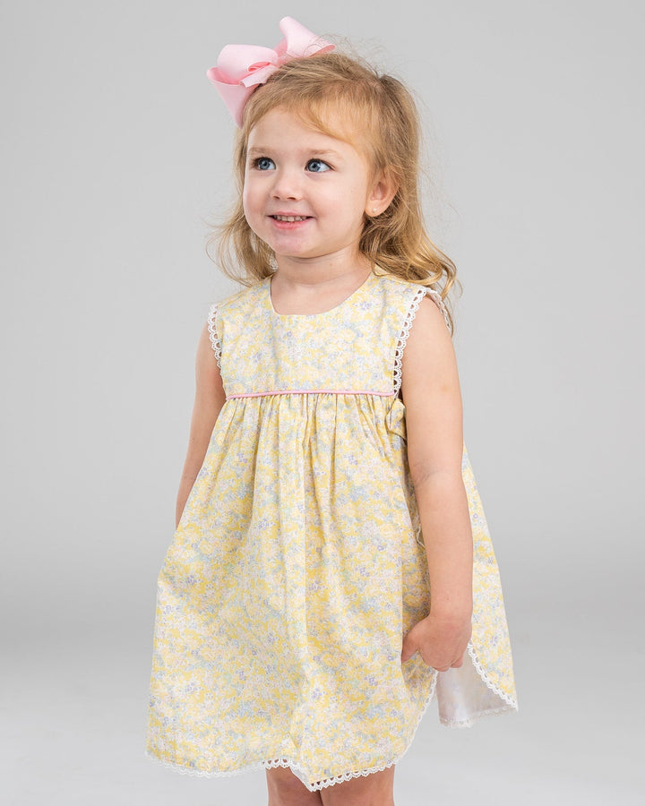 Nora Yellow Floral Bloomer Set
