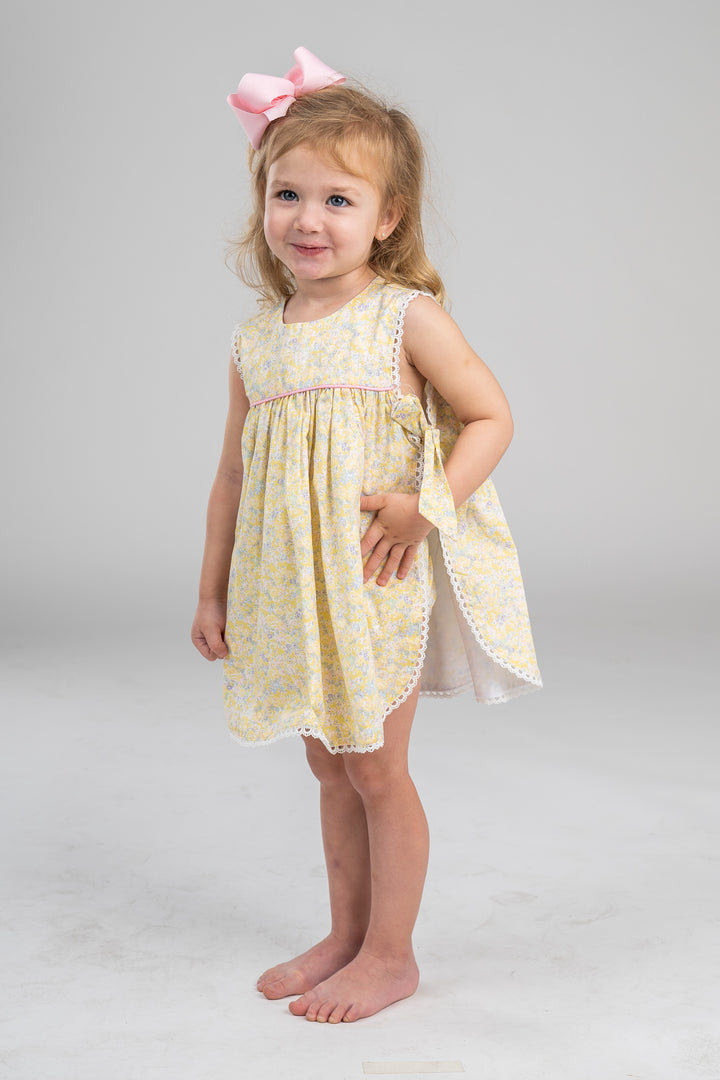 Nora Yellow Floral Bloomer Set