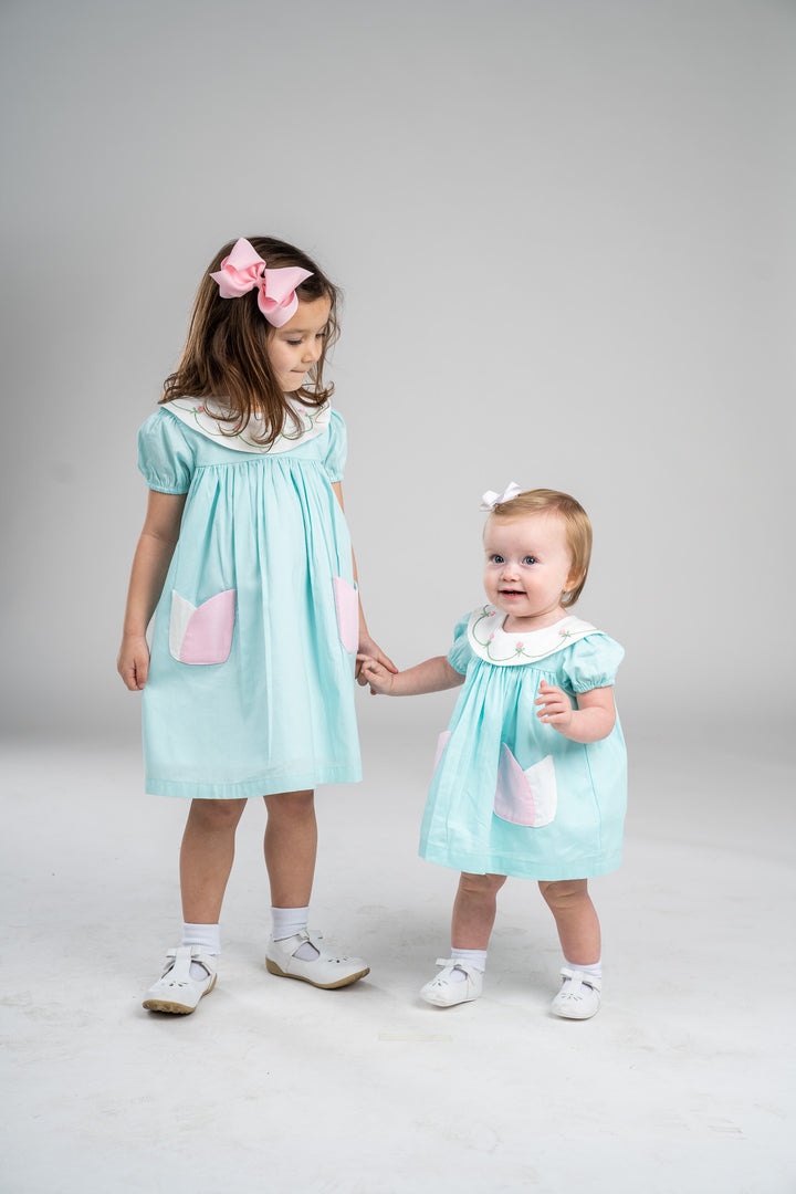 Dana Pink Tulip Bloomer Set