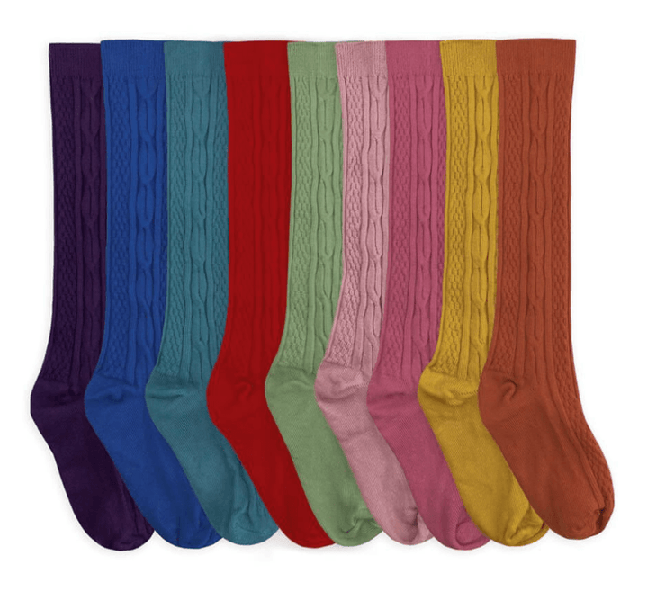 Jefferies Socks Fashion Cable Knee High Socks: Style 1625