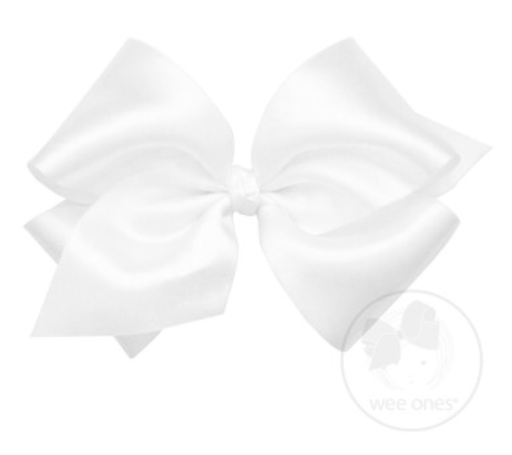 Wee Ones- King French Satin Girls Hair Bow