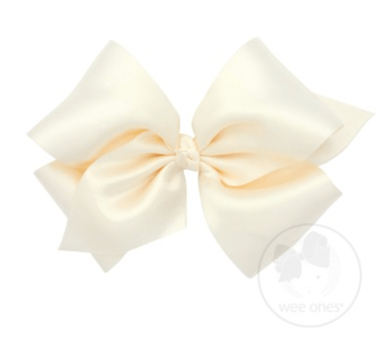 Wee Ones-Small French Satin Girls Hair Bow