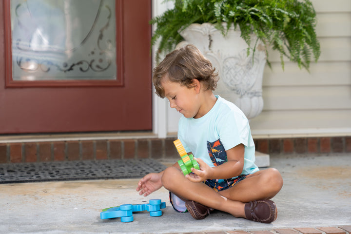 SS Aqua Spikey Dino Tee