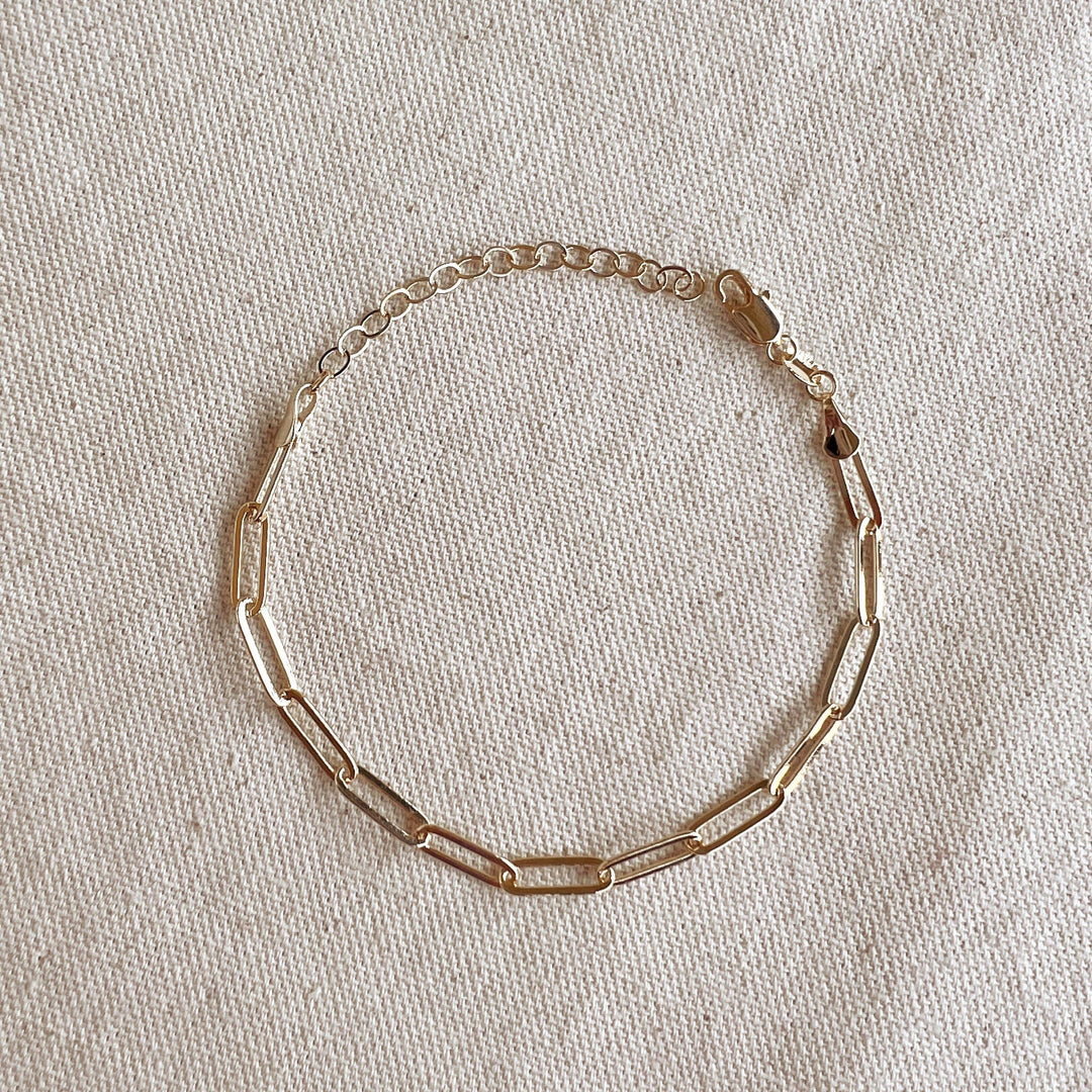 GoldFi - 18k Gold Filled Classic Paperclip Bracelet