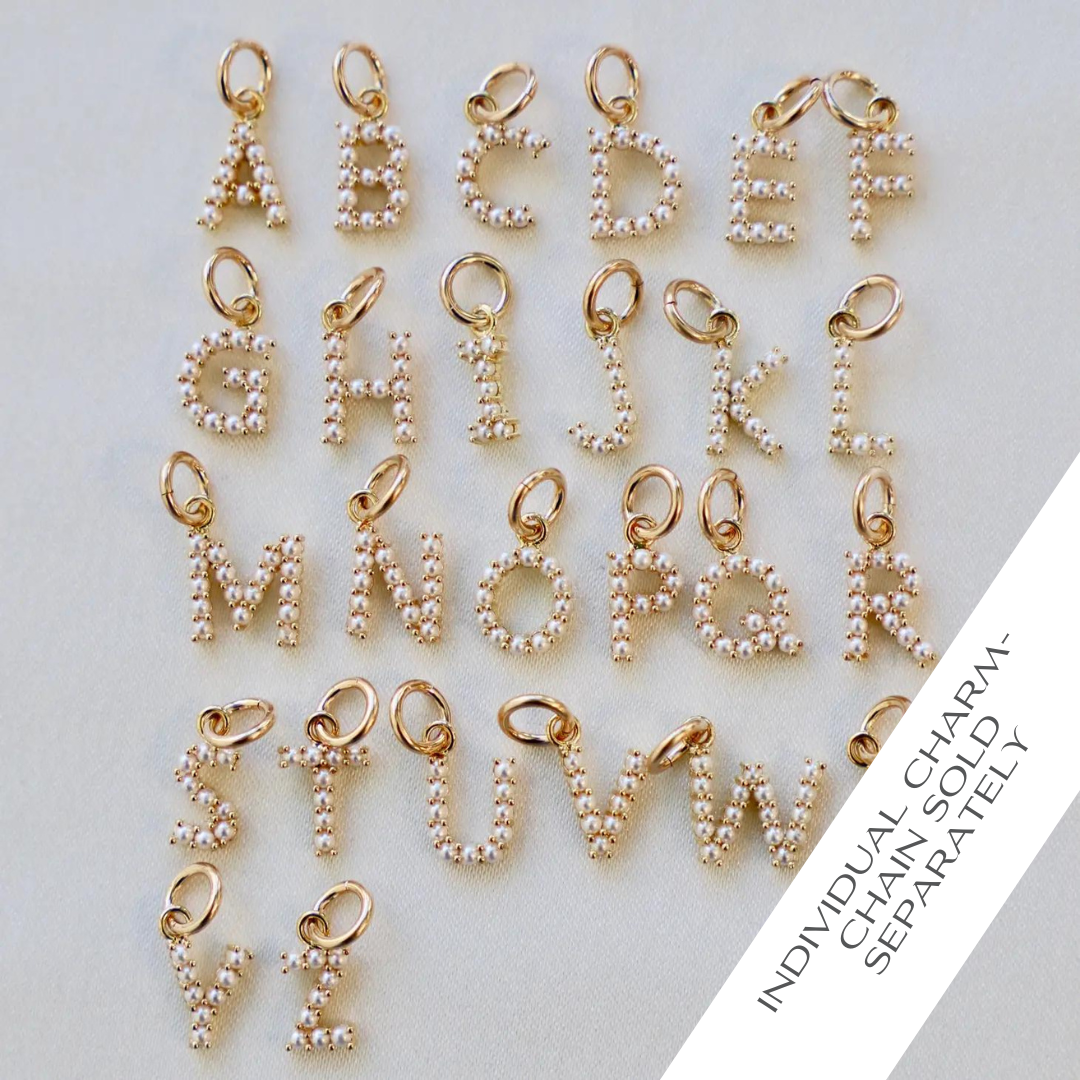 Katie Waltman Jewelry - Pearl Initial Charms