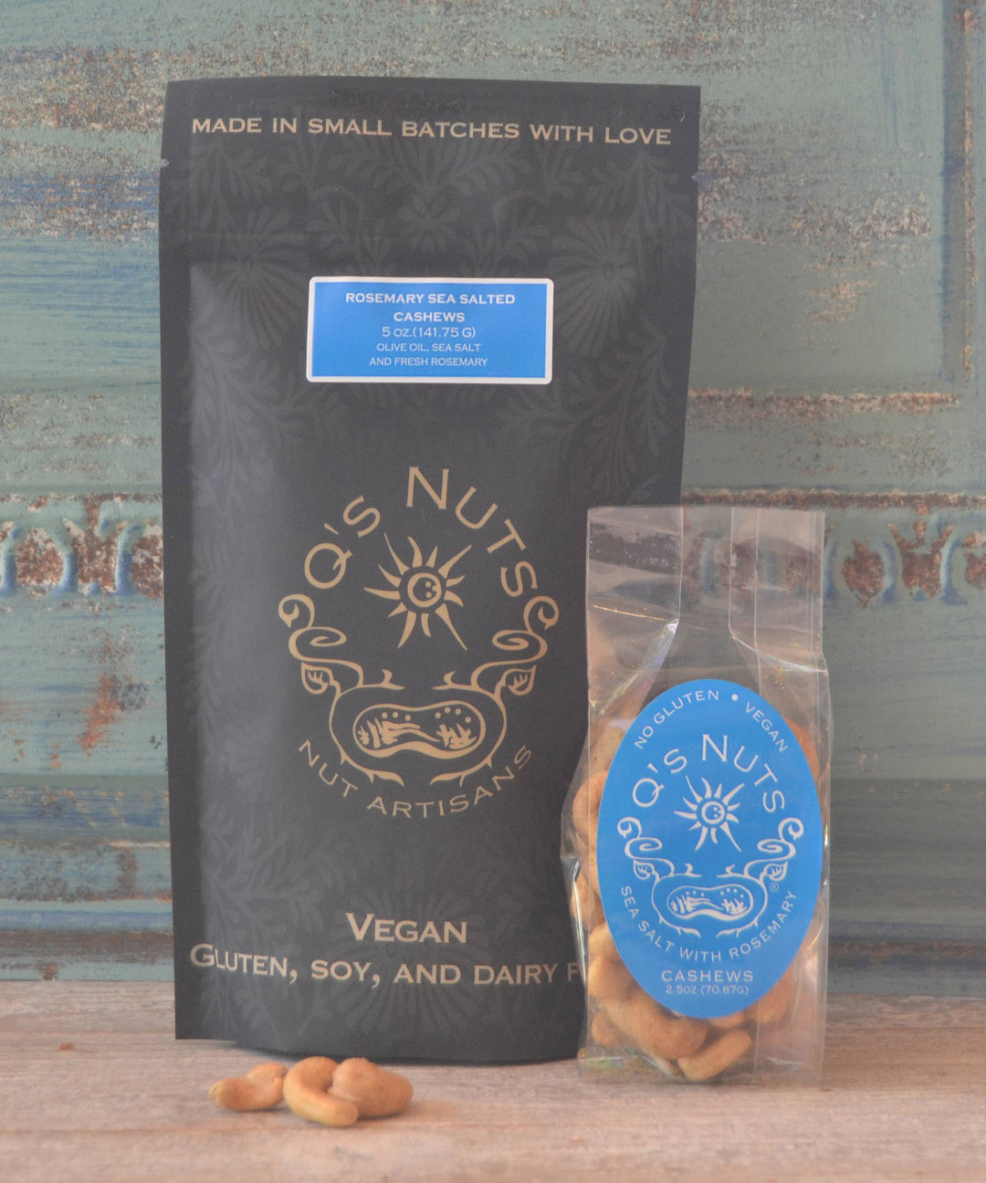 Q's Nuts, LLC - 2.5 oz Rosemary with Sea Salt Cashew