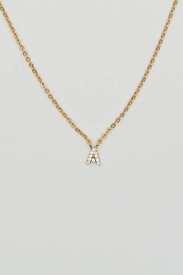 Shiny Initial Necklace: Holiday Favorite: B