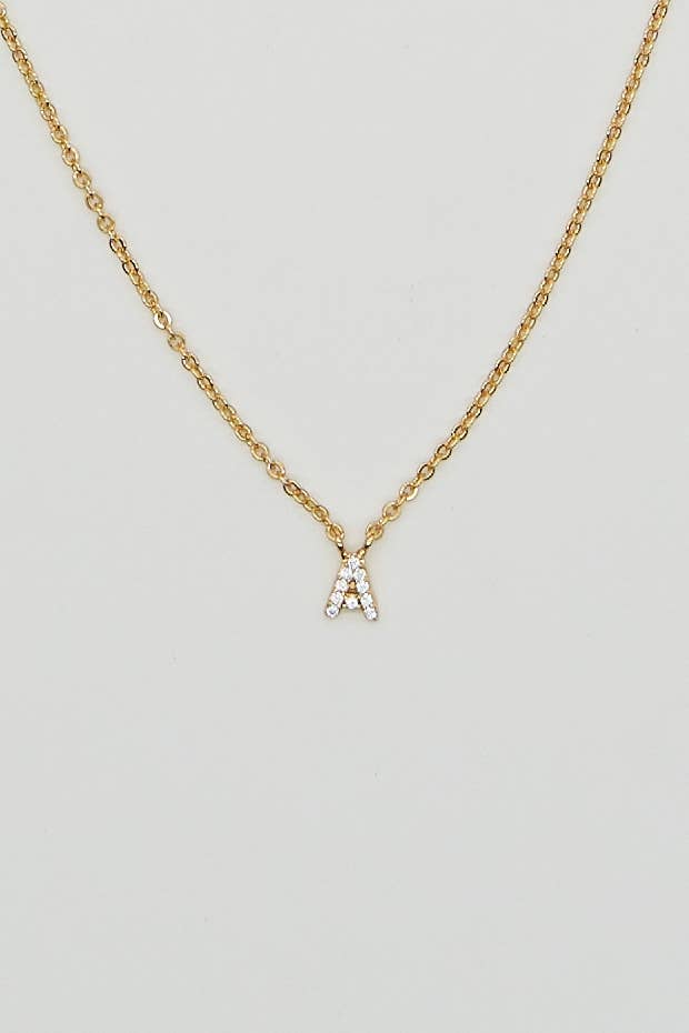 Shiny Initial Necklace: Holiday Favorite!: D