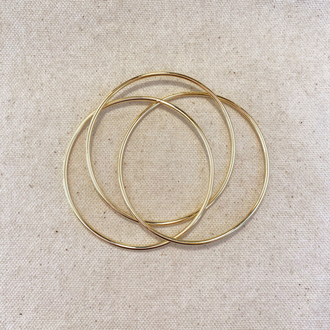 GoldFi - 18k Gold Filled triple Bangle Bracelet