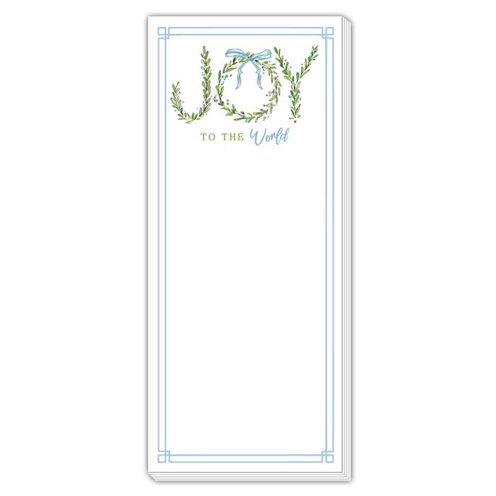 JOY To The World Skinny Notepad
